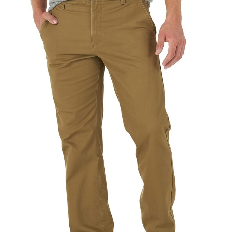 Men's  Flat Front Regular Straight Pant