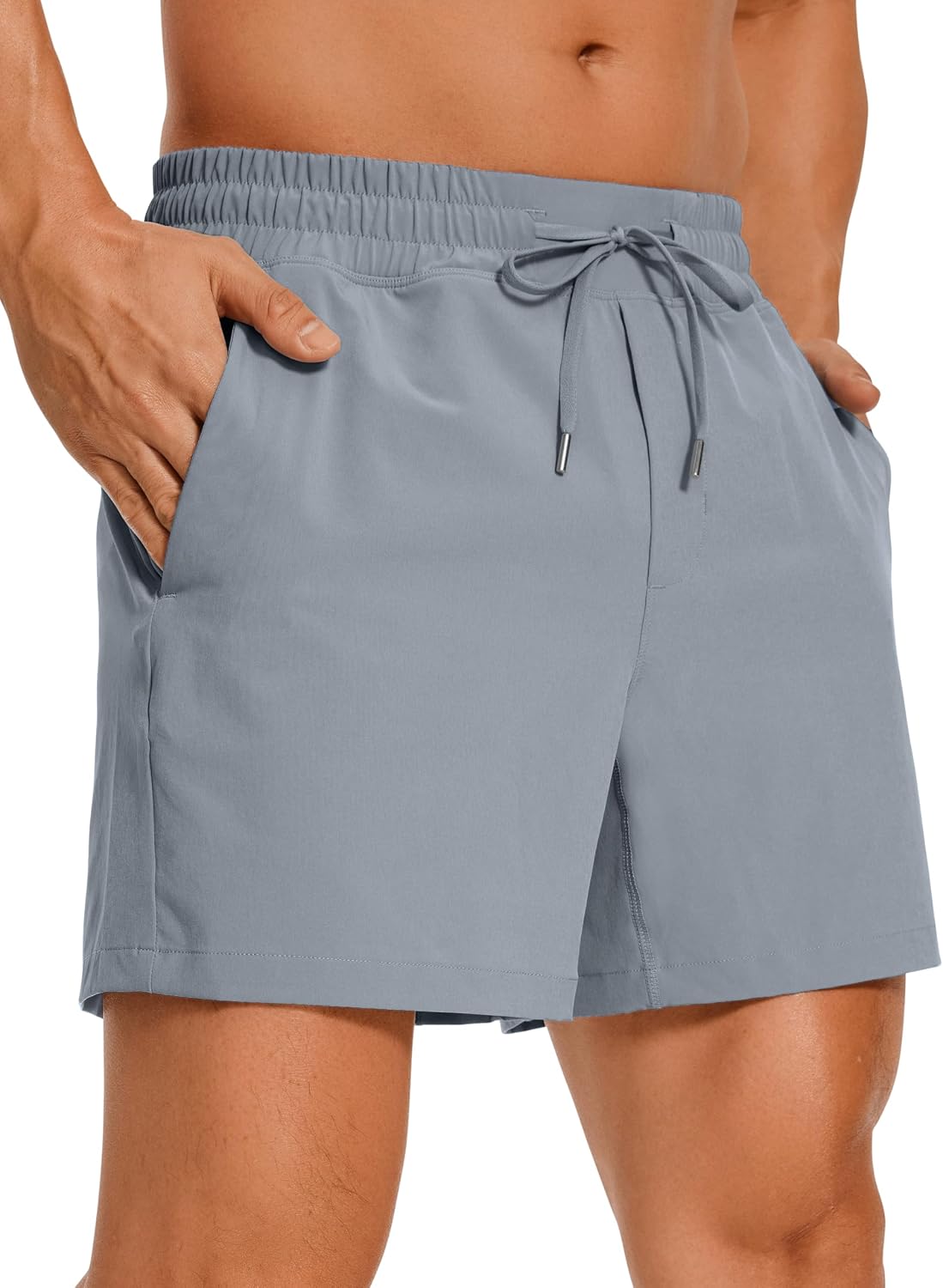 Men's Linerless Workout Shorts - 5'' Lightweight Quick Dry Running Sports Athletic Gym Shorts with Pockets