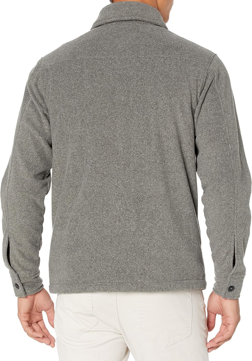 Men's Long-Sleeve Polar Fleece Shirt Jacket - Image 2